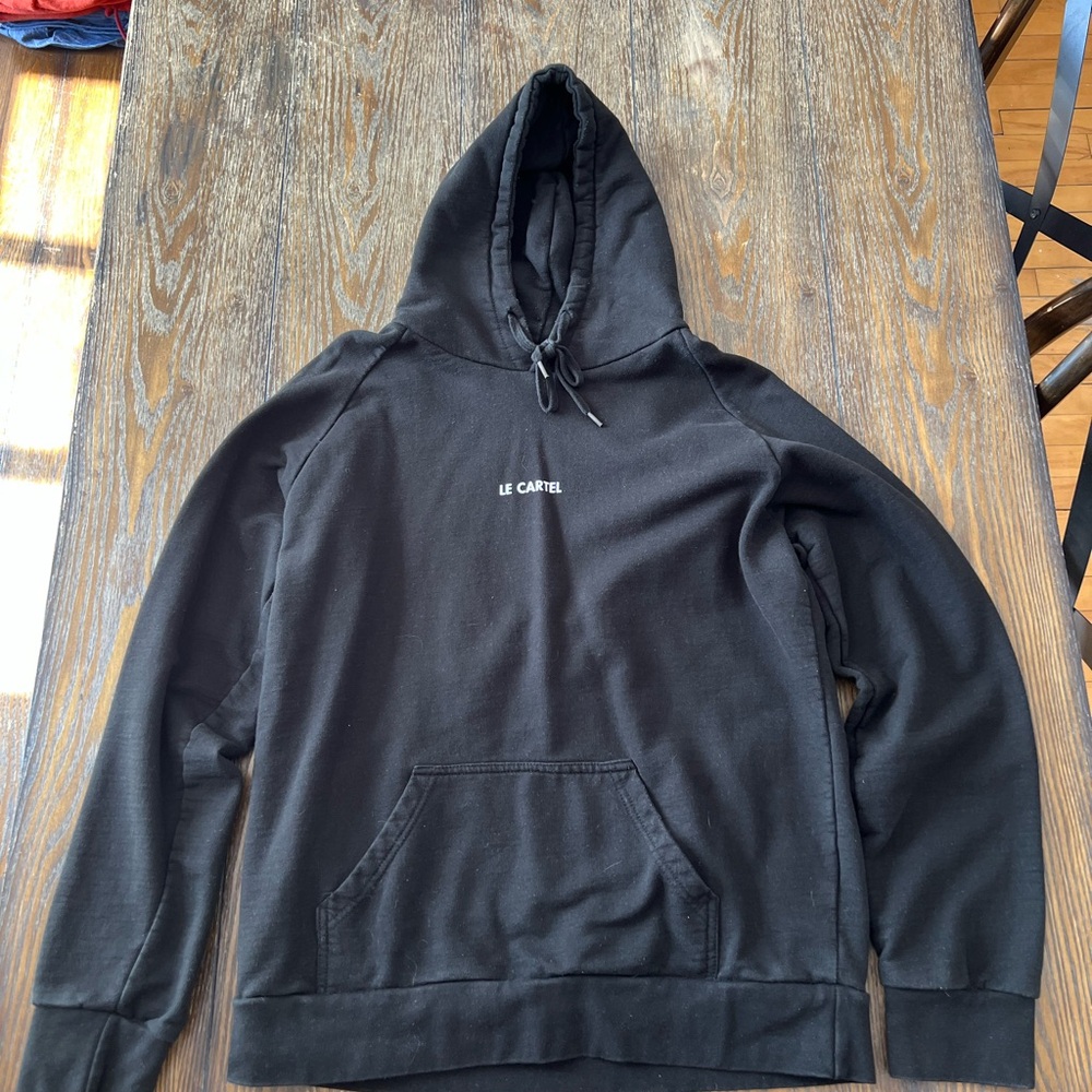Men's Black Hooded Sweatshirt